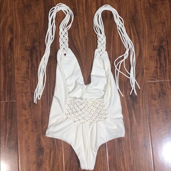 Mikoh Other - MIKOH Topanga Halter One Piece Crochet